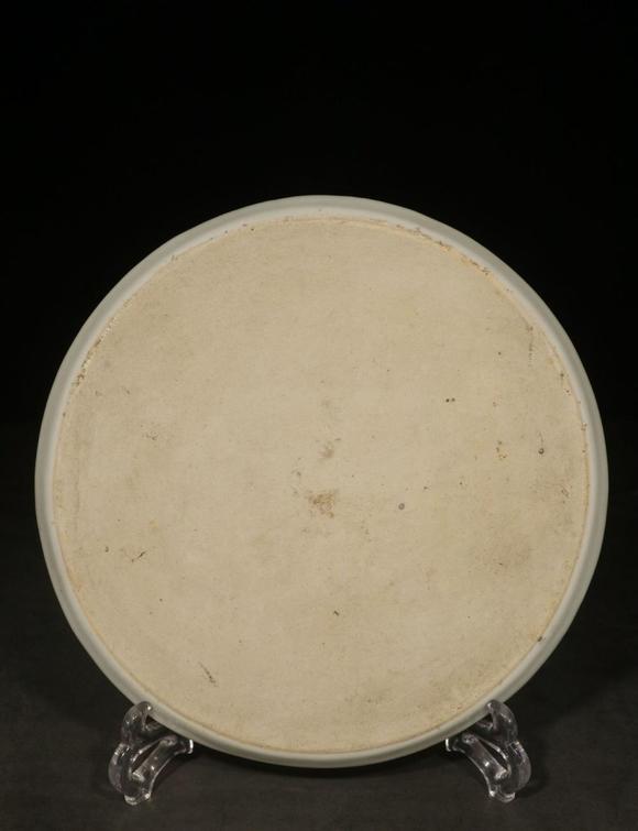 民国袁林款手绘粉彩山水风景纹赏盘familleroselandscapescenerydish