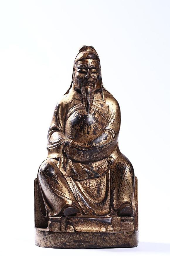 清代关公铜像特征图片