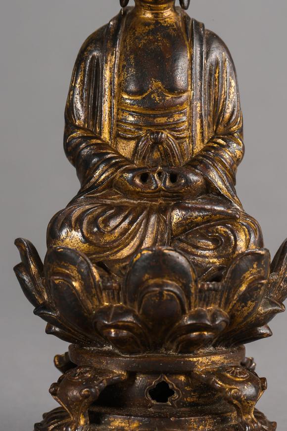 中国辽代铜鎏金佛像liaodynastychinesebronzegiltbuddhastatues