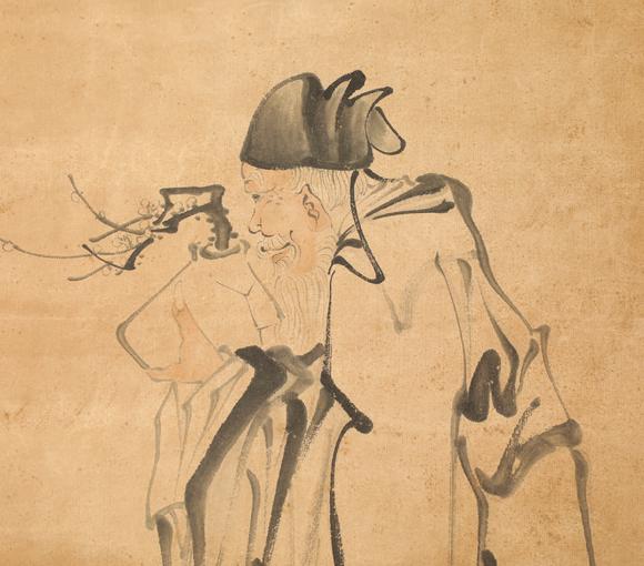 liaodu art auction中國古代水墨畫 作者,黃慎 紙本立軸 ink painting