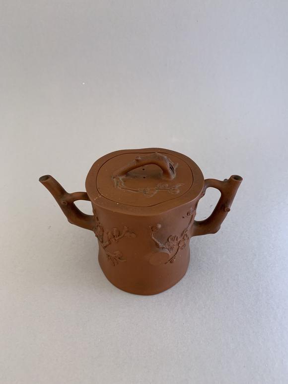 yixingteapotandcoverkangxiperiodqingdynasty清康熙宜兴紫砂双嘴壶