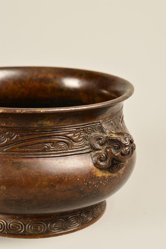 thexuandeincenseburnerwithdoubleears天鸡耳宣德炉