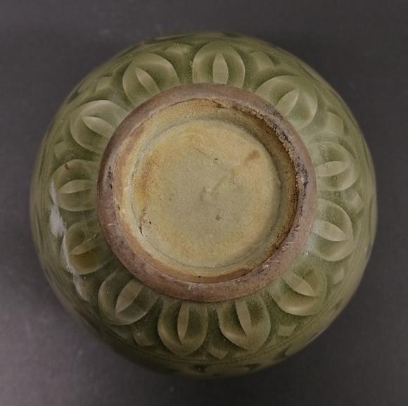 耀州窑花卉纹双系壶