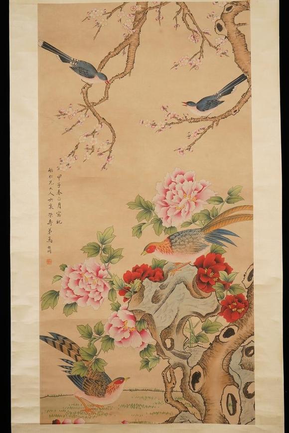 马家桐花鸟