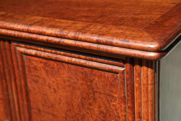 清黄花梨嵌樱木起线面条柜成对