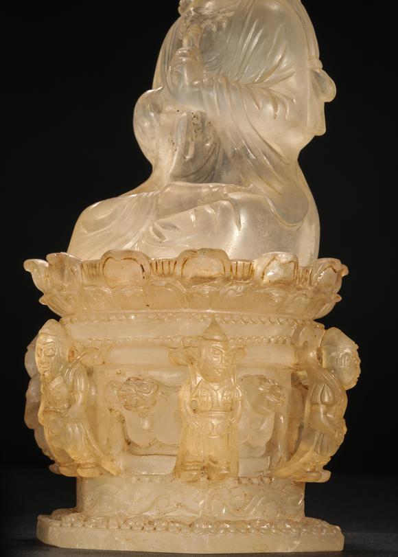 crystal buddha statue from liao辽代水晶佛像