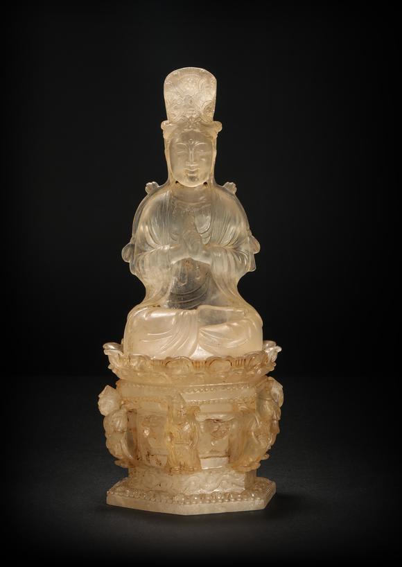 crystal buddha statue from liao辽代水晶佛像