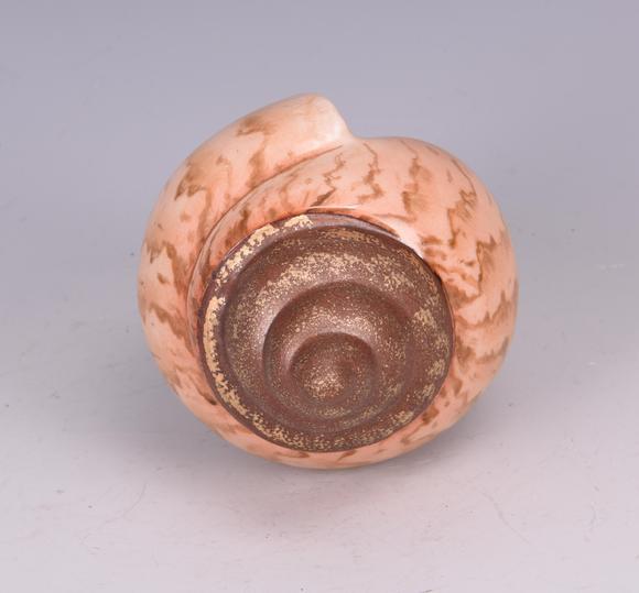 清乾隆唐英风格海螺法器摆件 gilt conch ritual vessel