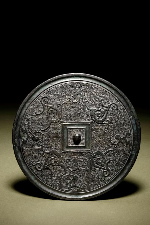 战国晚期 四凤纹铜镜