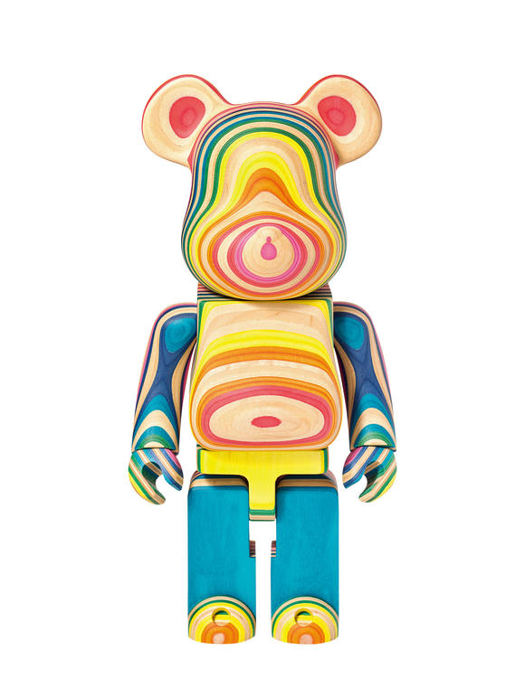 be@rbrick 2020年作 haroshi 联名彩虹积木熊 第三代 400% 回收加工