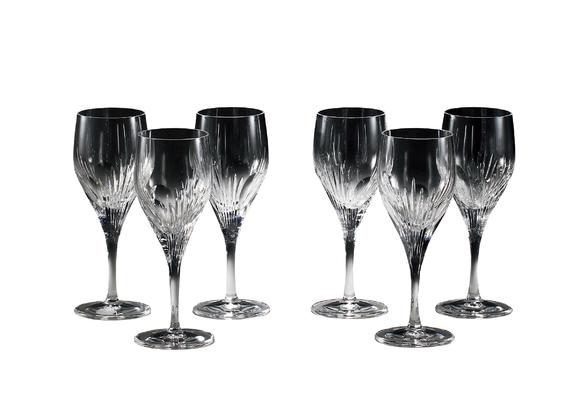 日本hoya 切子水晶杯6只(原盒)