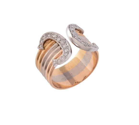 dreweattsa double c diamond ring by cartier