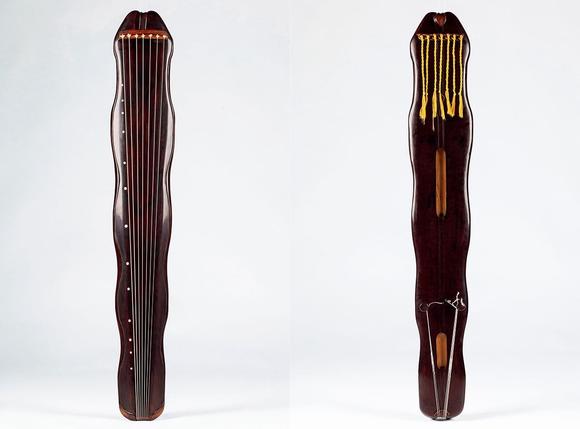 90年代 李明忠亲斫蕉叶式古琴