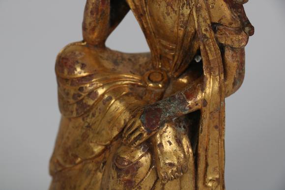 northern wei period 北魏 鎏金思维菩萨