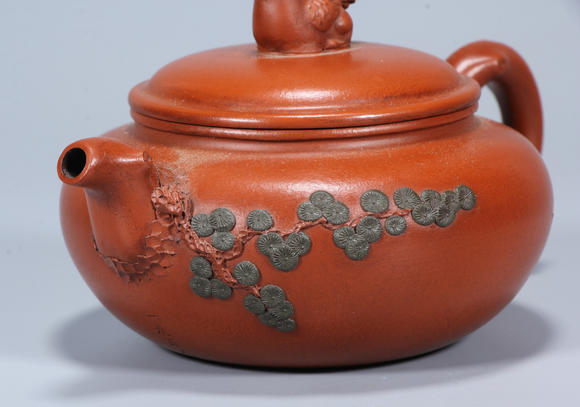 蒋蓉作生天鸡钮紫砂壶