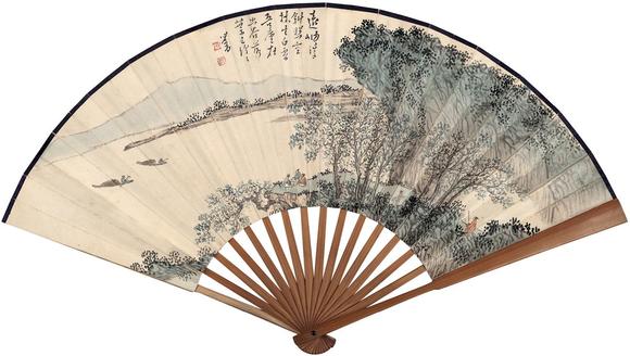 溥儒(1896～1963) 秋林远岫图