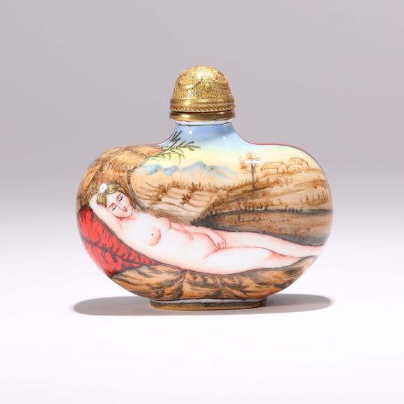 清欧洲人物鼻烟壶