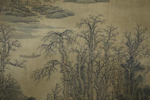 wanghui landscape ink painting from qing 清代王輝山水畫