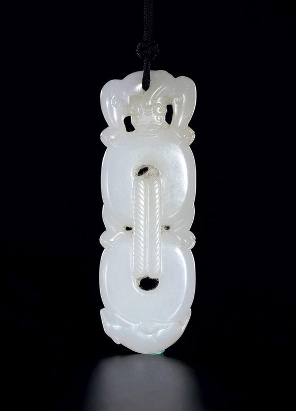 十八世纪 白玉子辰佩