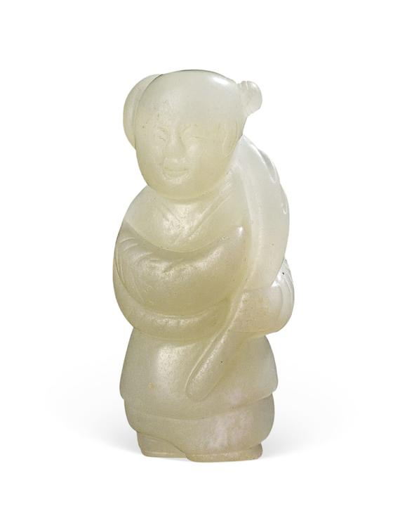 和田玉玉俑雕件