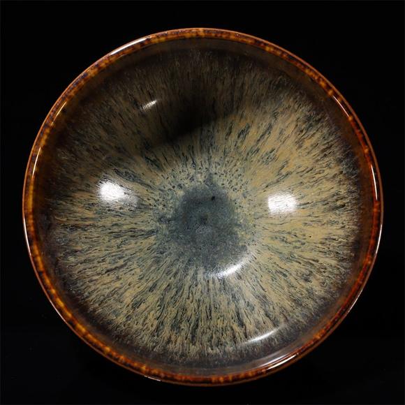 a jizhou kiln rabbit hao tea cup 吉州窑兔毫茶盏