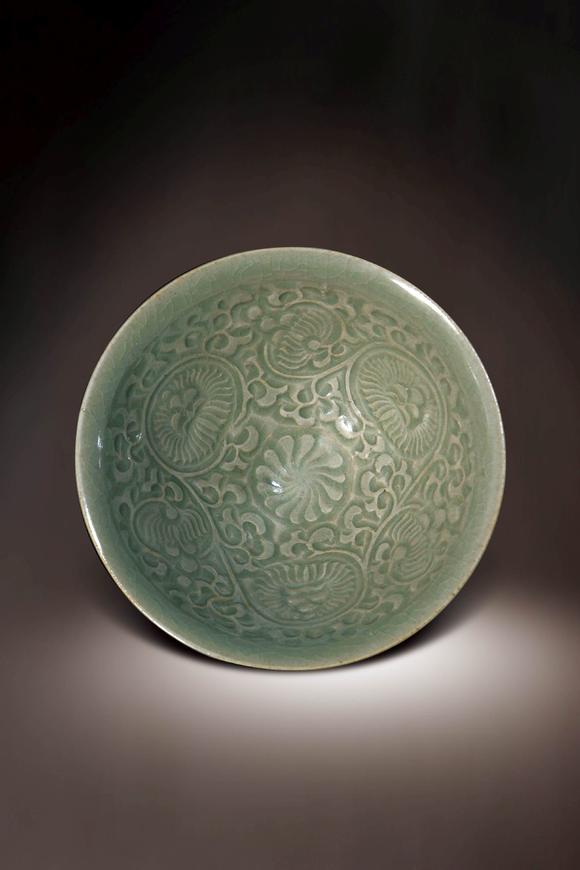 宋 耀州窑印花碗