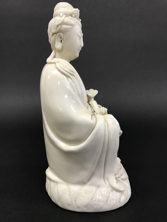 何朝宗款 德化窑观音像