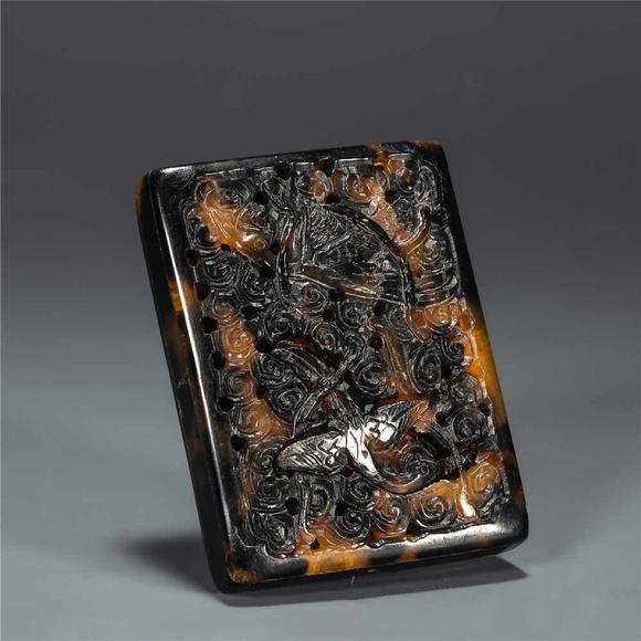 hawksbillhangingornamentfromqing清代玳瑁挂件