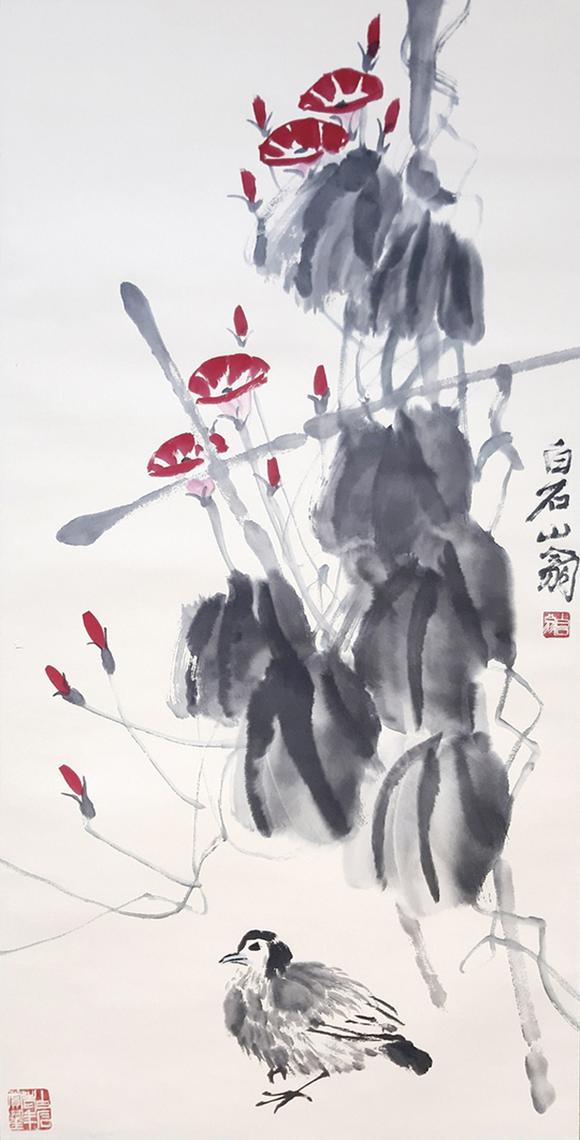 书画艺拍齐白石 花鸟