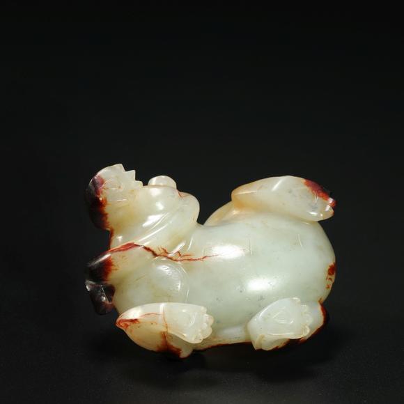 jade beast from han 汉代玉兽