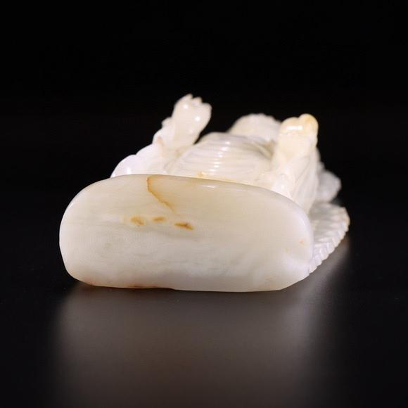 日本环球和田玉释迦牟尼佛像摆件