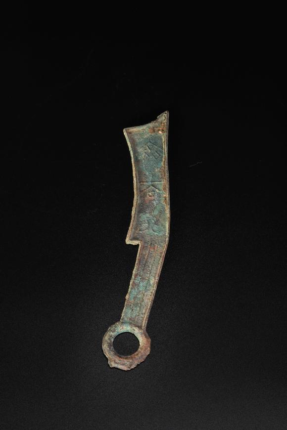 qibronzeknifefromzhan战国齐刀