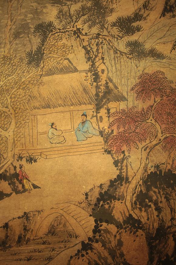 清初四僧之髡残石溪16121692山水书法纸本立轴清宫鉴藏