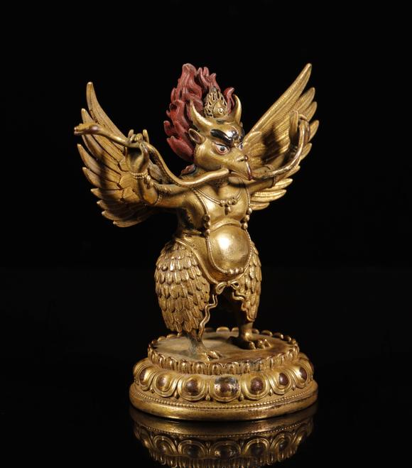 tg bowo incoporation清代 铜鎏金大鹏金翅鸟