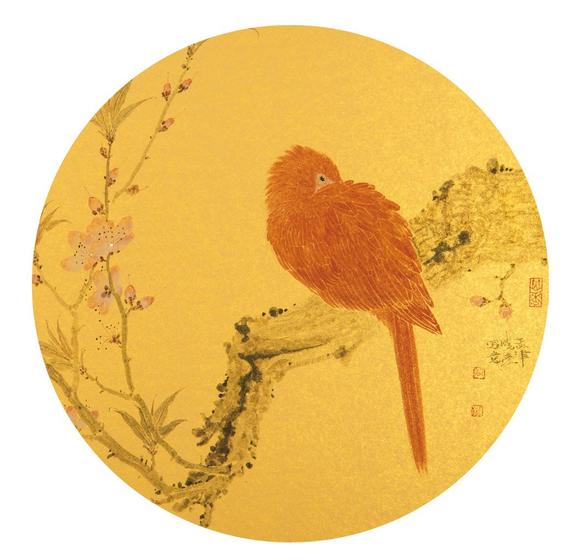 张晓彦(b.1975) 花鸟圆光