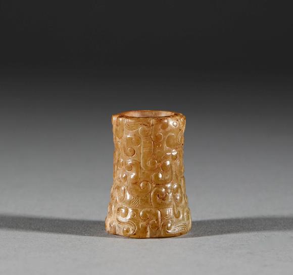 han dynasty, hetian yulezi汉代,和田玉勒子