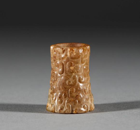 han dynasty, hetian yulezi汉代,和田玉勒子