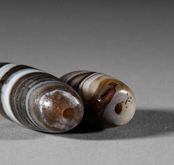 silk beads in the tang dynasty唐代,蚕丝天珠