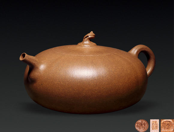 紫砂茶道具专场本场拍卖已结束  > 查看高清大图 lot 1020  当代 陆涛