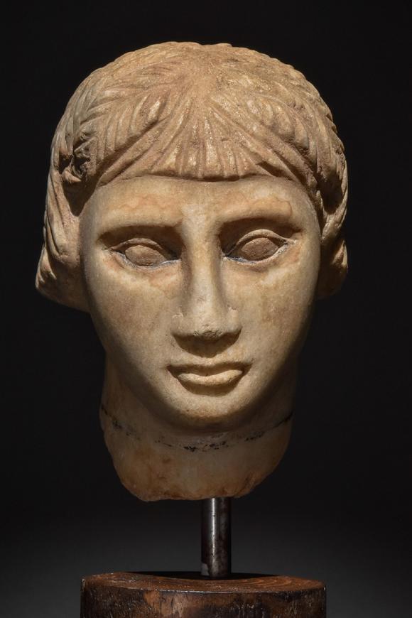 egyptian marble head of a woman_egyptian marble head of a woman