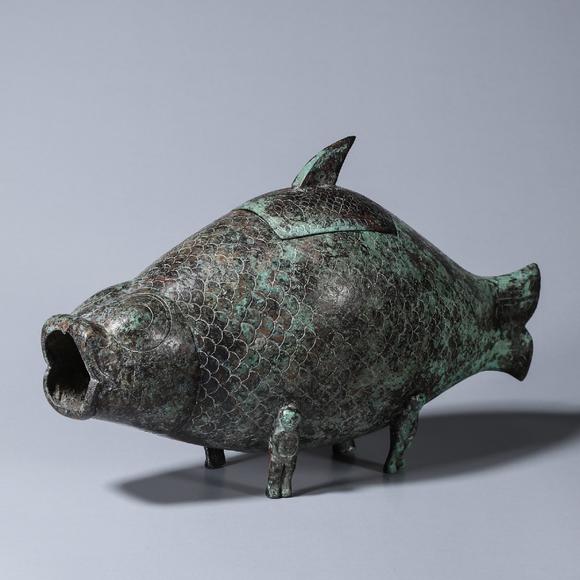 afishpatternedbronzezun青铜鱼尊