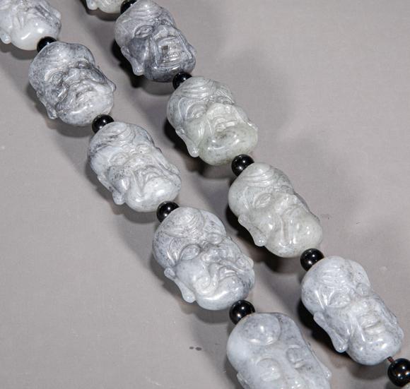 清代和田玉十八罗汉