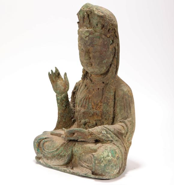 bronze buddha statue from tang 唐代青銅佛像