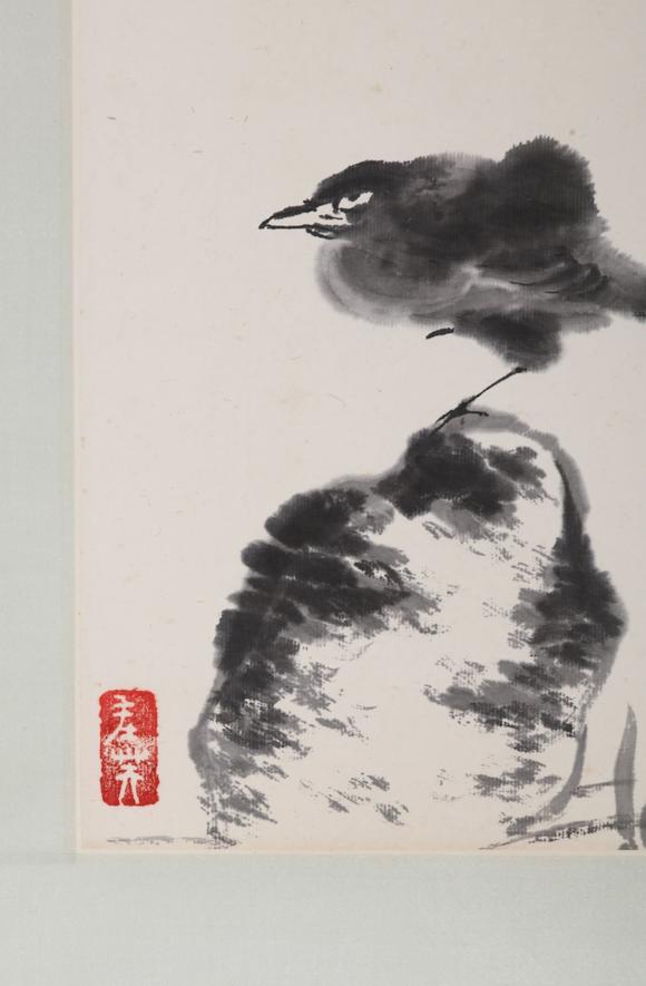 八大山人孤禽图