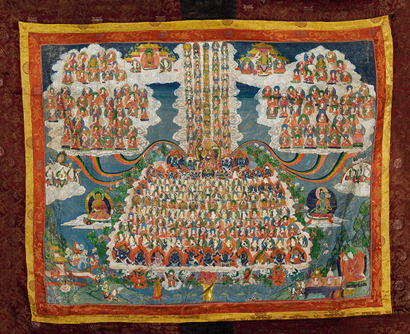 宗喀巴皈依境唐卡