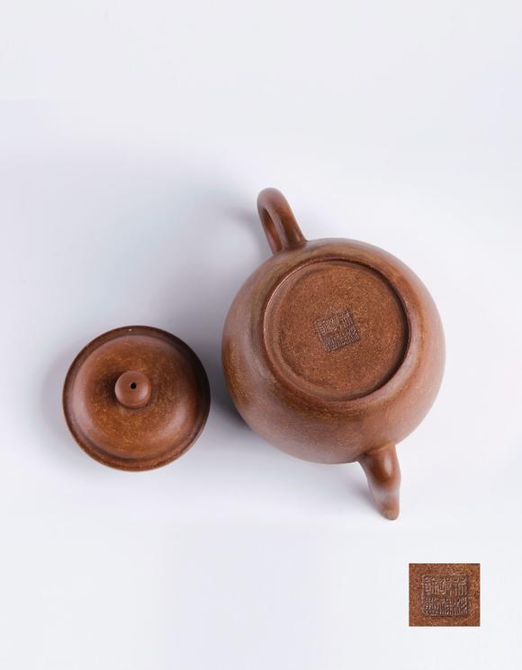 清初荆溪邵禄余制紫泥铺砂宫灯壶