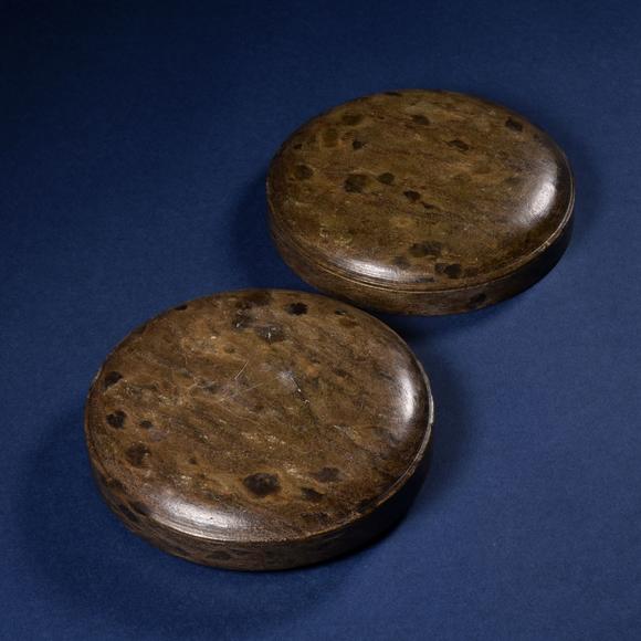 华艺国际明或更早 豹斑石圆盒