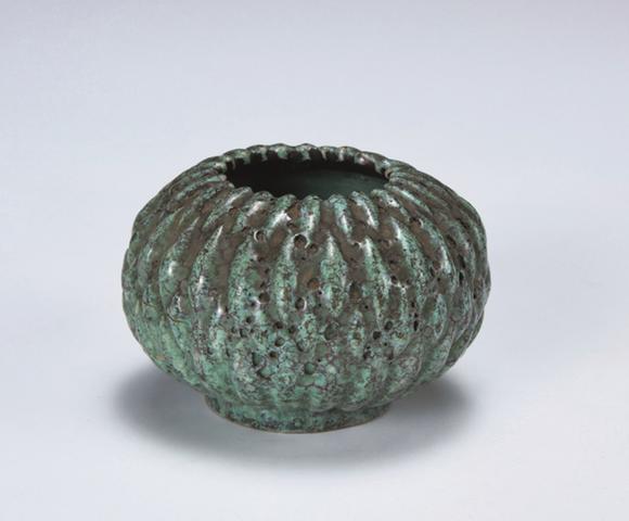 清代16441911炉钧釉瓜棱水盂